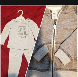 Carter's 18M set plus a Sweater